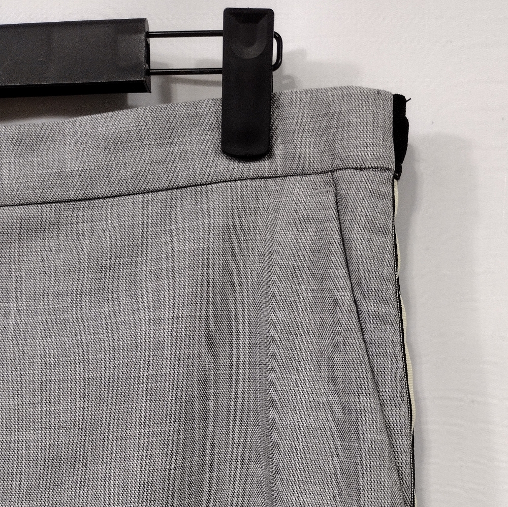 Zara Dress with Side Stripe Women's L Gray Office Career Retro Y2K Casual - Picture 3 of 8